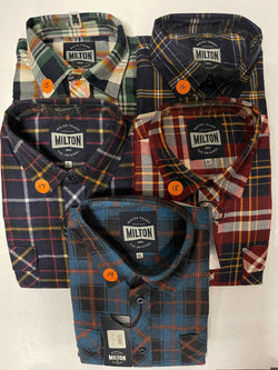 Milton Full Button Flannelette Shirts