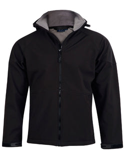 JK33 Winning Spirit Mens Soft Shell Hooded Jacket