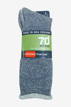 Merino Wool Terry Lined Cuff 70 Mile Bush Sock