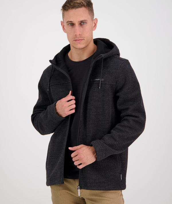 Mens Insulated Wool Zip-Up Jacket